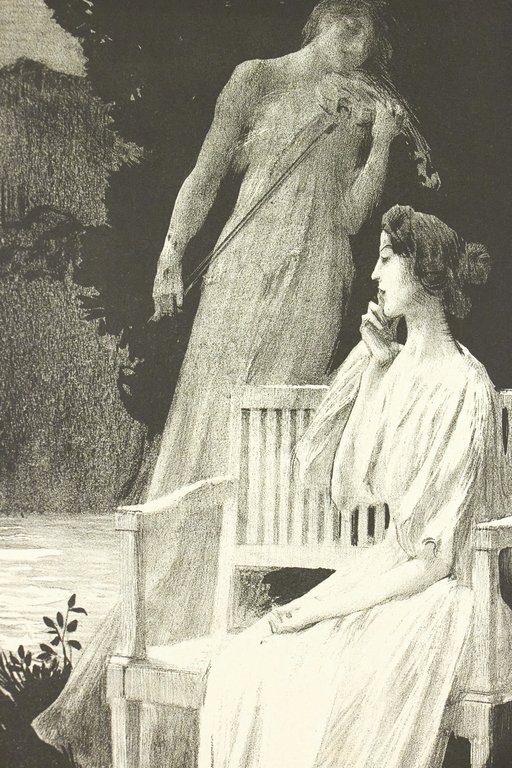 "Andante Nocturne" - Lithographie originale sur Chine - L'Estampe Moderne