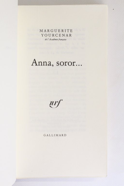 Anna, soror