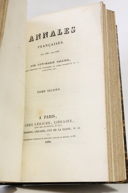 Annales françaises, mai 1789 - mai 1790