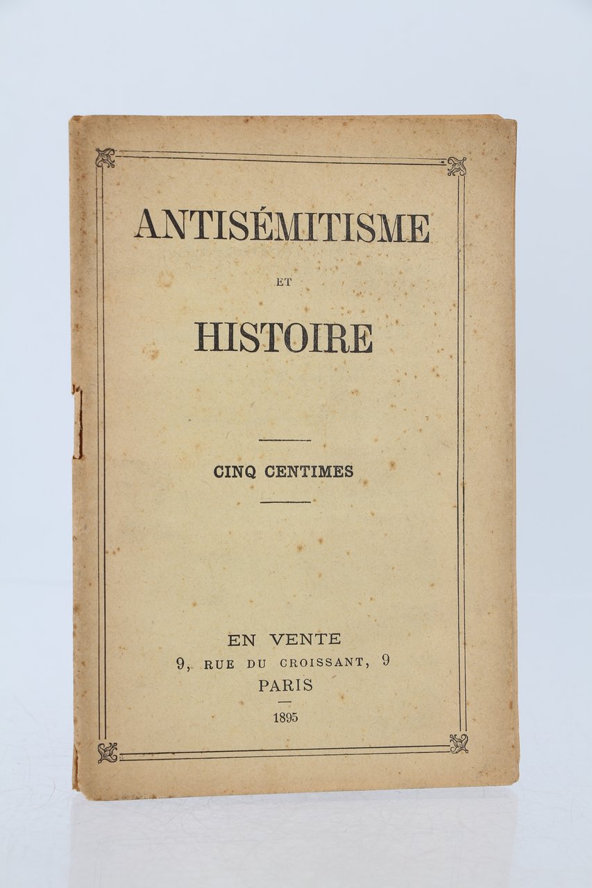 Antisémitisme et histoire