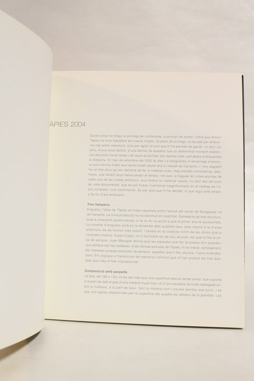 Antoni Tapies obra recent