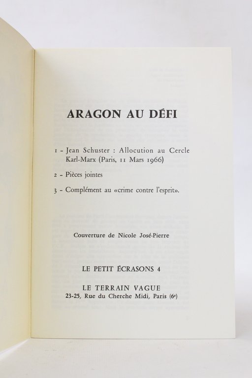 Aragon au défi - In Le petit écrasons N°4
