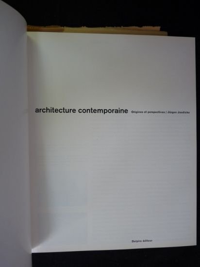 Architecture contemporaine