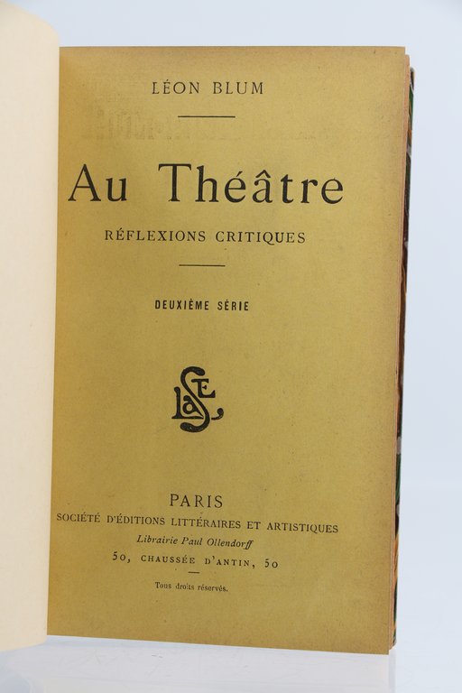 Au Théâtre (Deuxième série)