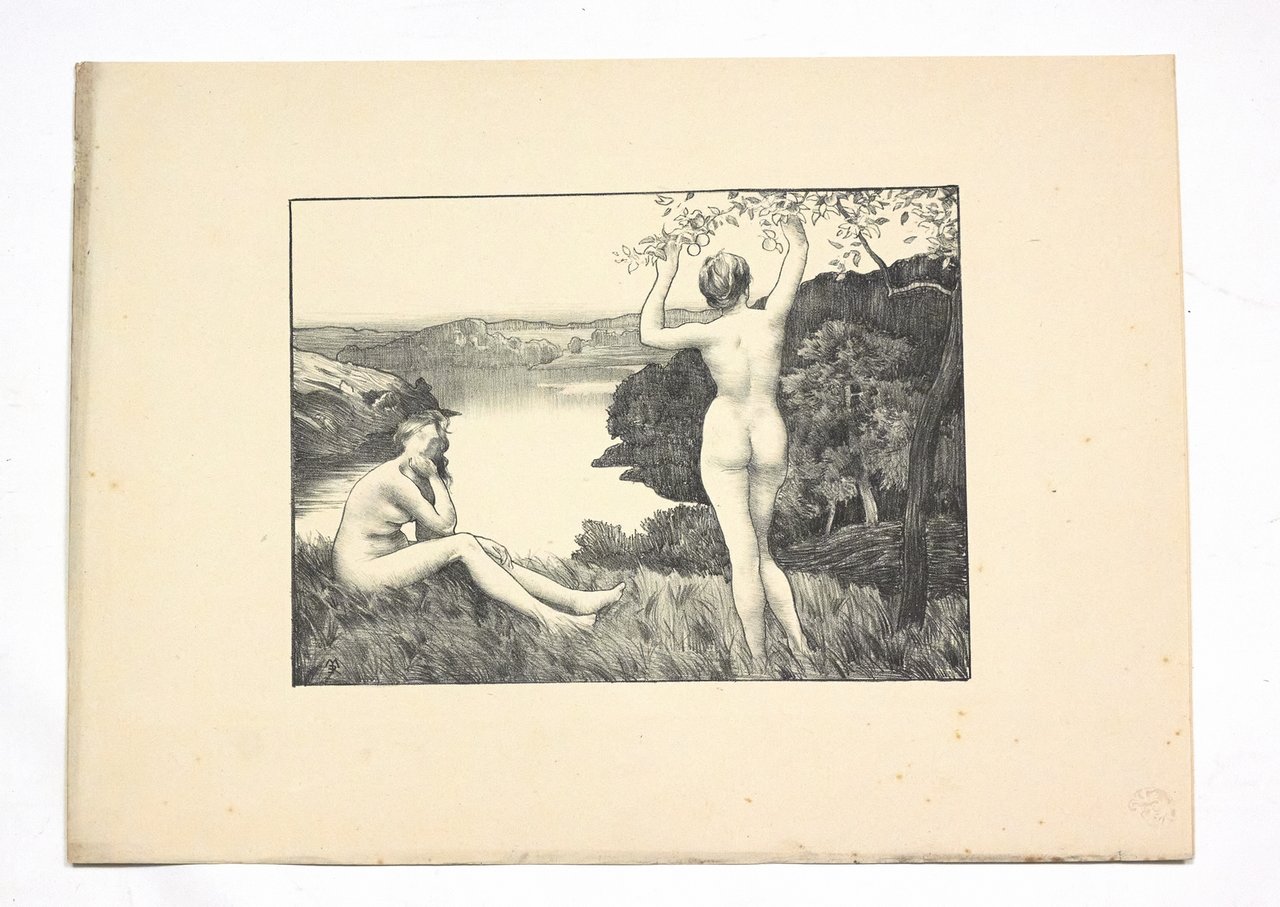 "Automne" - Lithographie originale sur Chine - L'Estampe Moderne