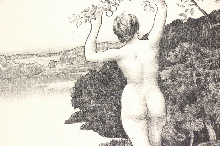 "Automne" - Lithographie originale sur Chine - L'Estampe Moderne