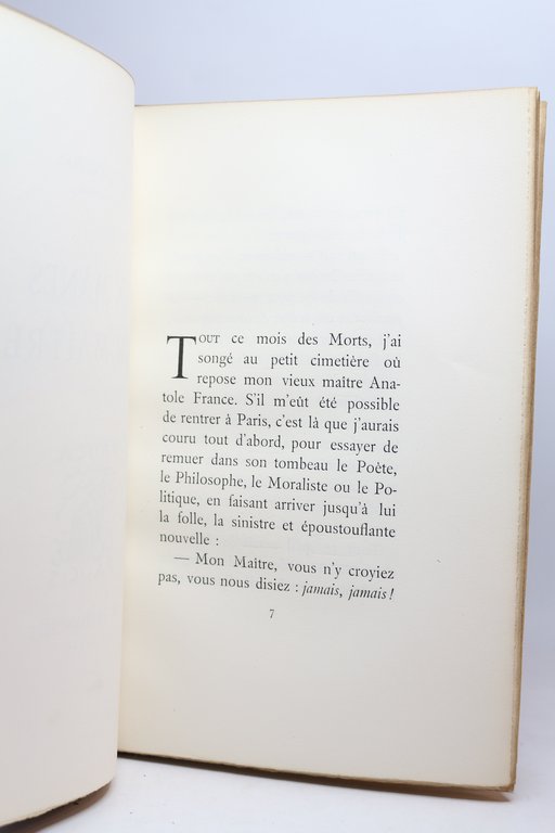 Aux mânes d'un maître