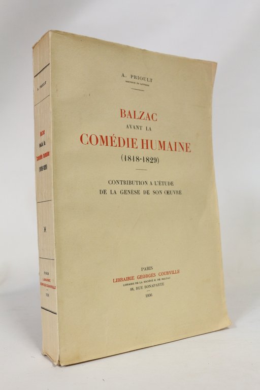 Balzac avant la Comédie Humaine (1818-1829)