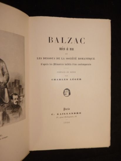 Balzac mis à nu et les dessous de la société …