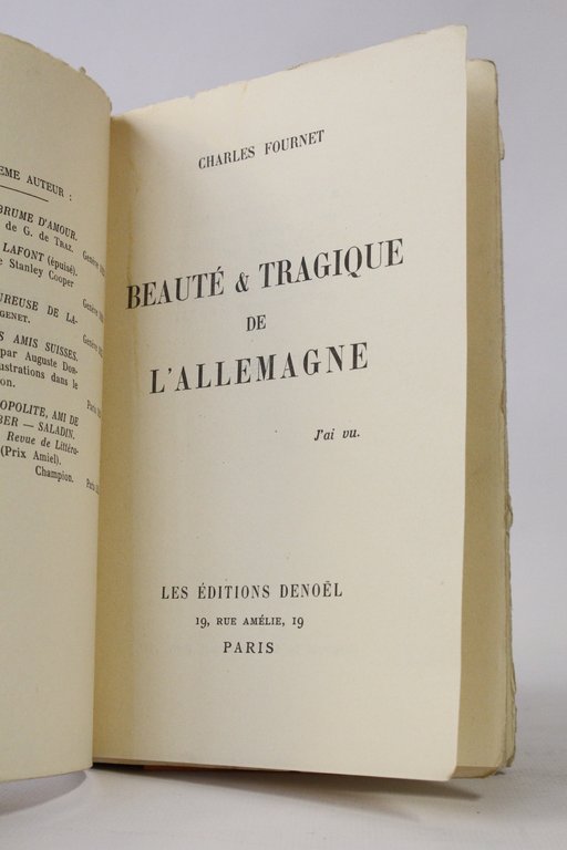 Beauté et tragique de l'Allemagne