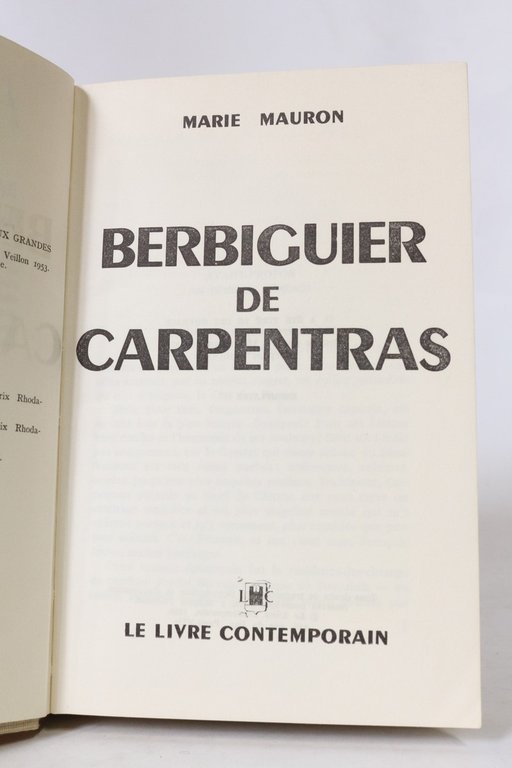 Berbiguier de Carpentras en proie aux farfadets