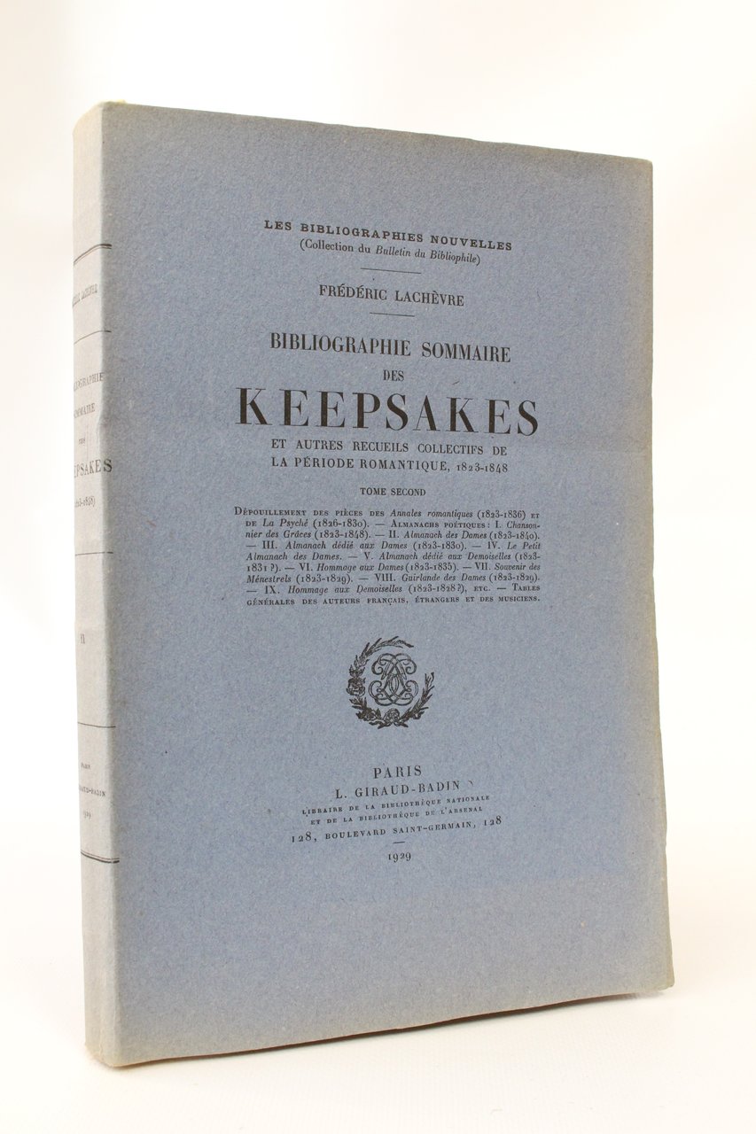 Bibliographie sommaire des keepsakes et autres recueils collectifs de la …