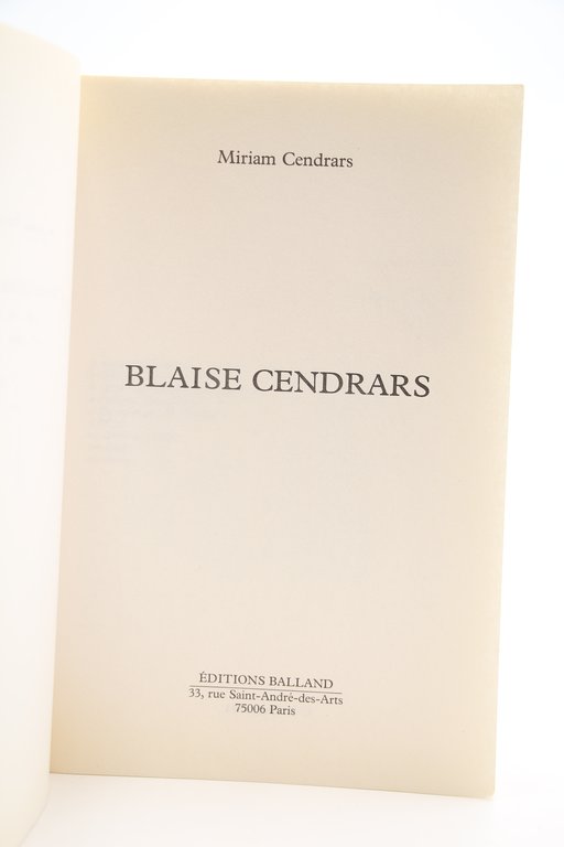 Blaise Cendrars