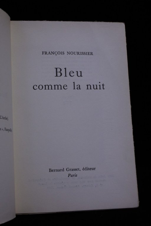 Bleu comme la nuit