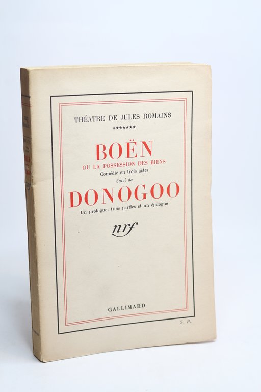 Boën ou la possession des biens suivi de Donogoo