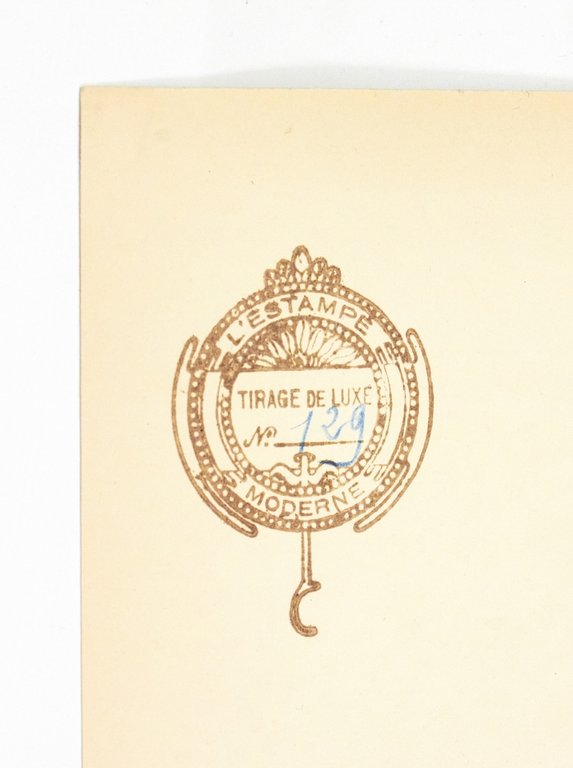 Bouquetière - Lithographie originale sur Chine - L'Estampe Moderne