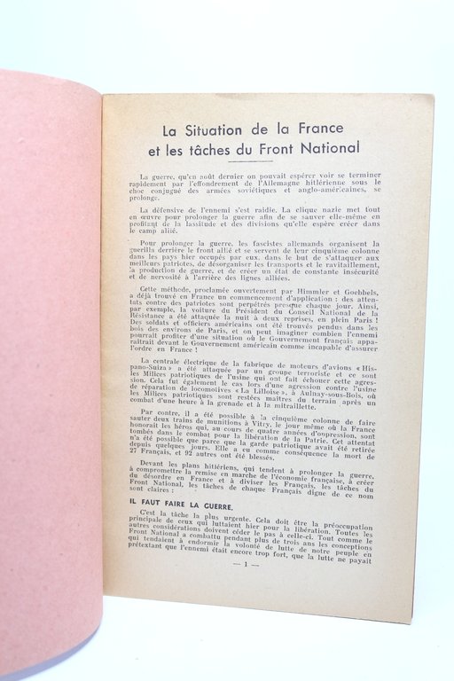 Bulletin d'information et d'organisation du Front National