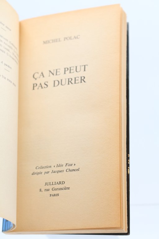 Ca ne peut pas durer