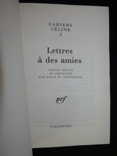 Cahiers Céline 5 : Lettres à des amies