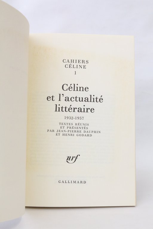 Cahiers Céline : collection complète
