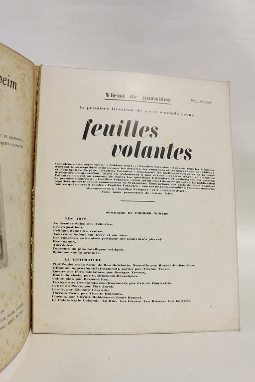 Cahiers d'art N°4 de la 3ème année