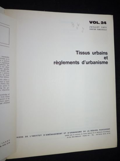 Cahiers de l'Institut d'aménagement et d'urbanisme de la région parisienne. …