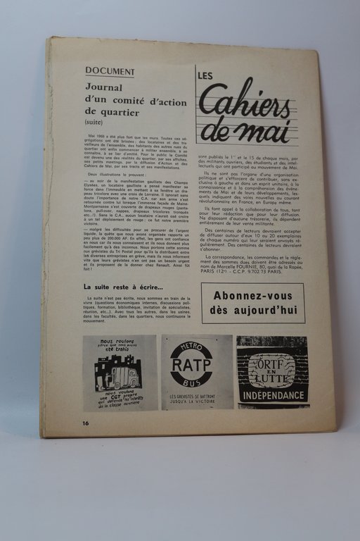 Cahiers de Mai N°3