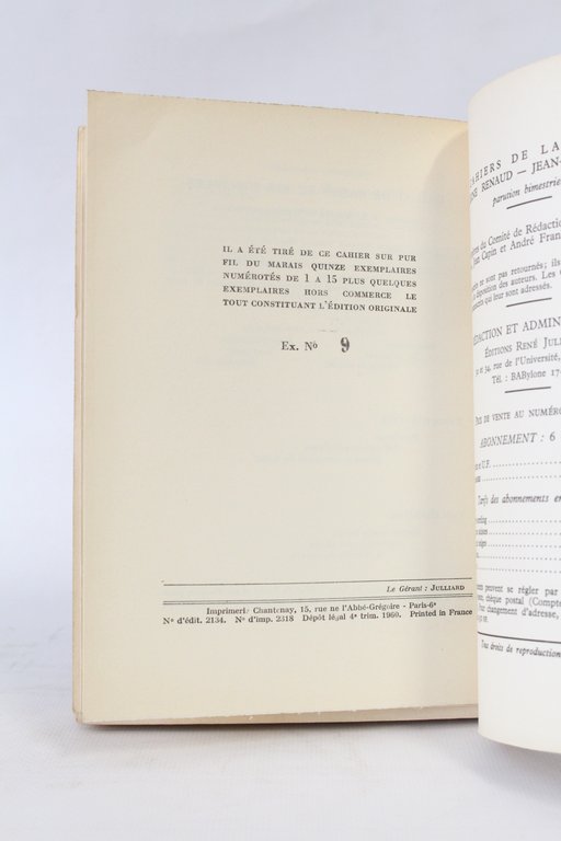 Cahiers Renaud-Barrault N°31. Théâtres lointains