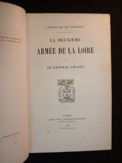 Campagne de 1870-1871. La deuxième armée de la Loire