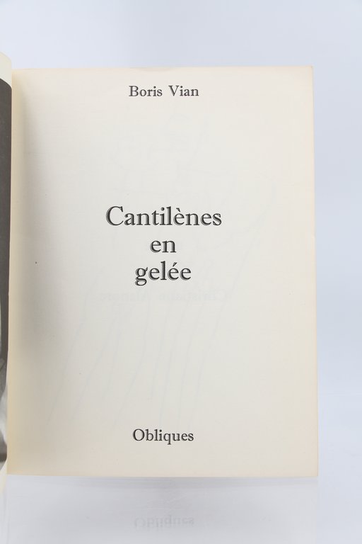 Cantilènes en gelée