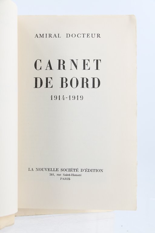 Carnet de Bord 1914-1918