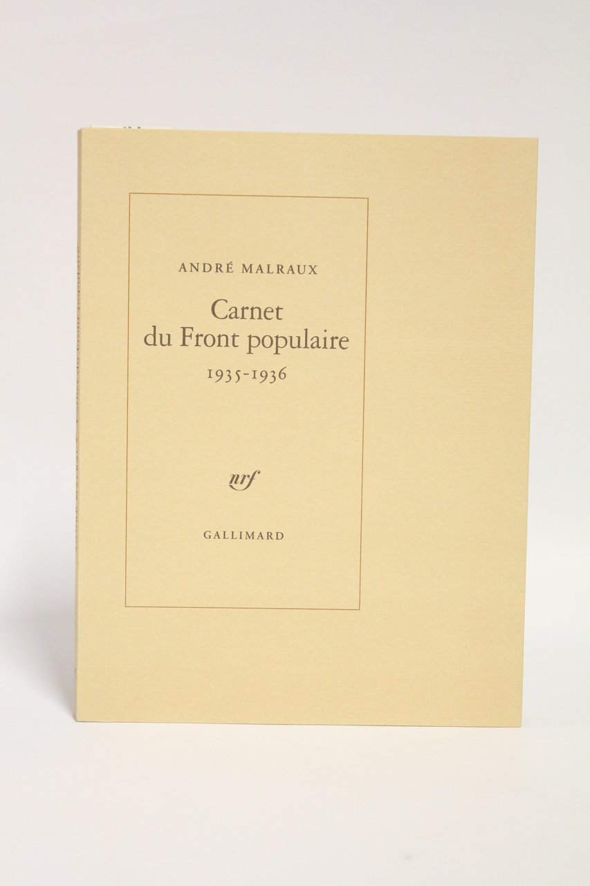 Carnet du Front Populaire 1935-1936