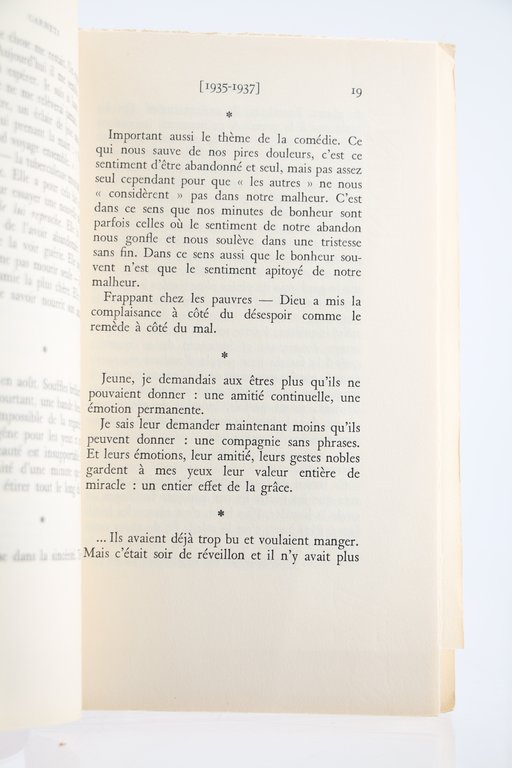 Carnets I. Mai 1935 - Février 1942