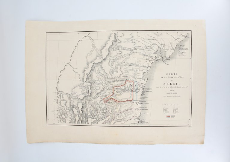 Carte de la Côte de l'Est du Brésil - Voyage …