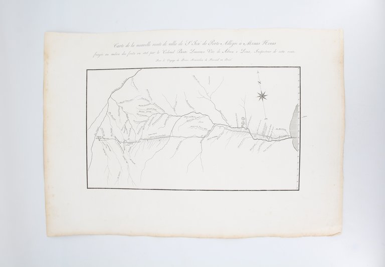 Carte de la nouvelle route de Villa de San-José do …