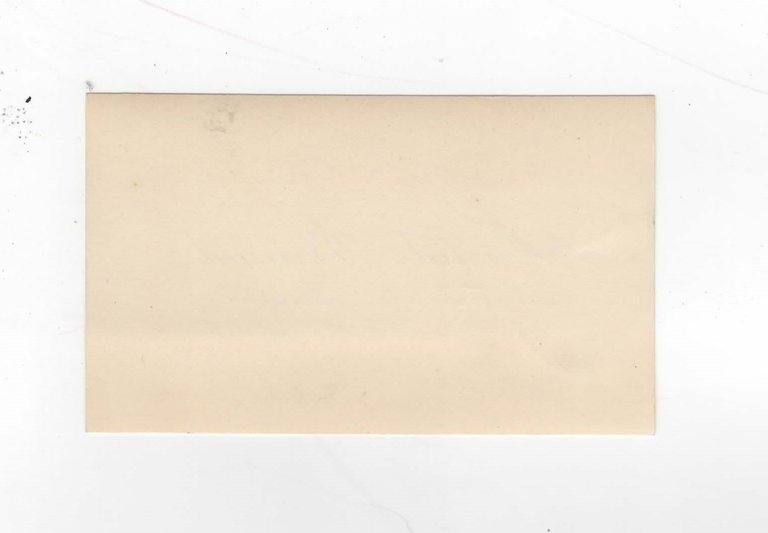 Carte de visite manuscrite