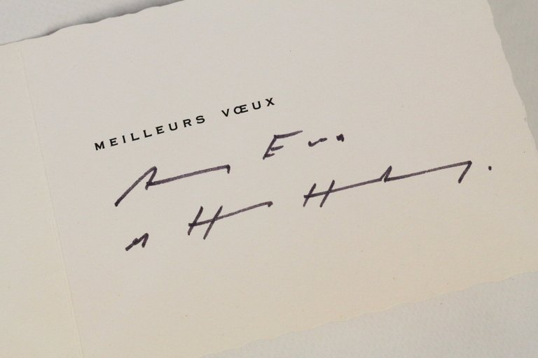 Carte de voeux adressée à Georges et Alice Raillard pour …