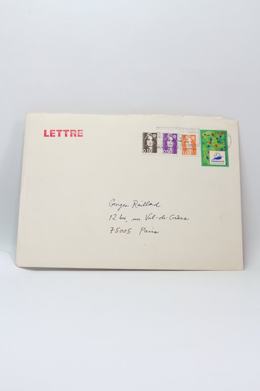 Carte de voeux autographe signée adressée à Georges et Alice …