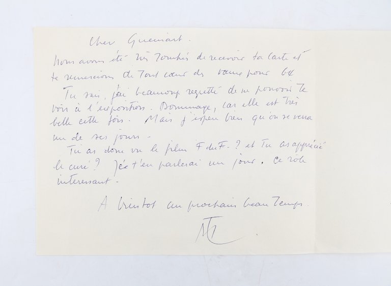 Carte de voeux manuscrite pour l'année 1964 adressée à son …