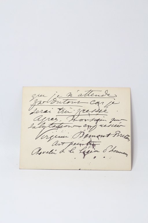 Carte lettre autographe signée