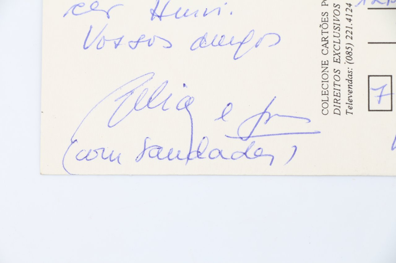 Carte postale autographe datée et signée de Jorge Amado adressée …