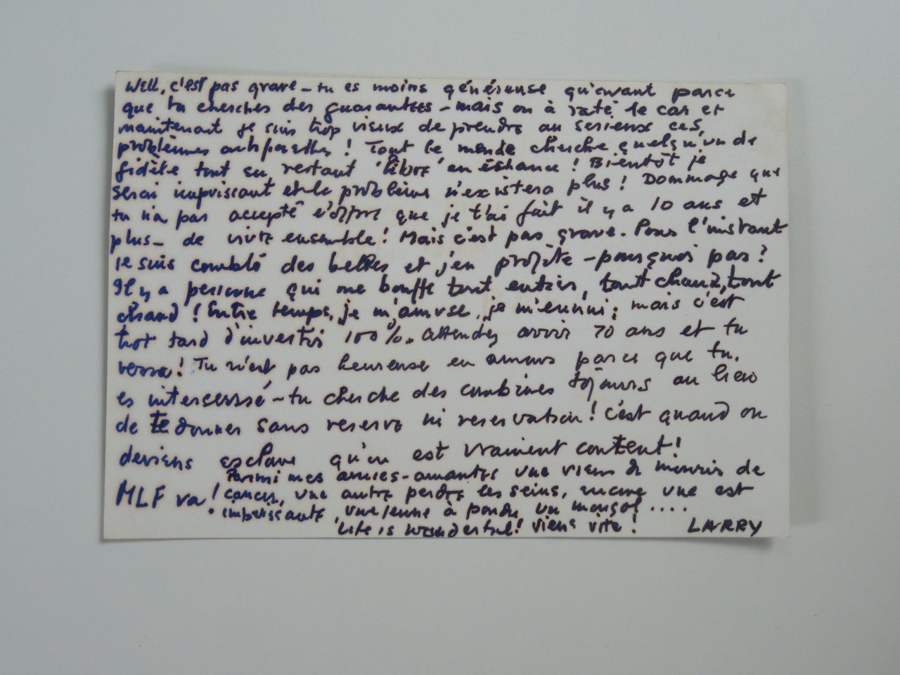 Tout le monde cherche quelqu'un de fidèle tout en restant …