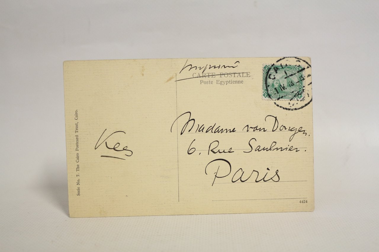 Carte postale autographe signée adressée à sa femme Augusta Preitinger