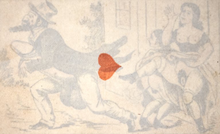 Cartes à jouer érotiques à secret - Carré d'as