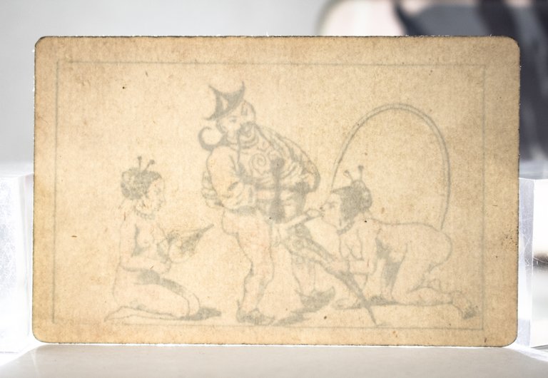 Cartes à jouer érotiques à secret - Carré d'as