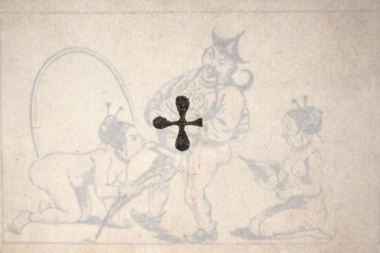 Cartes à jouer érotiques à secret - Carré d'as