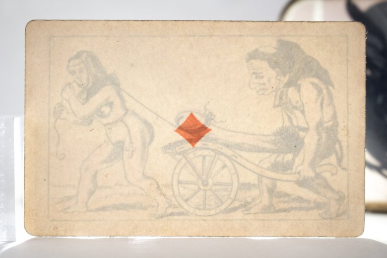 Cartes à jouer érotiques à secret - Carré d'as