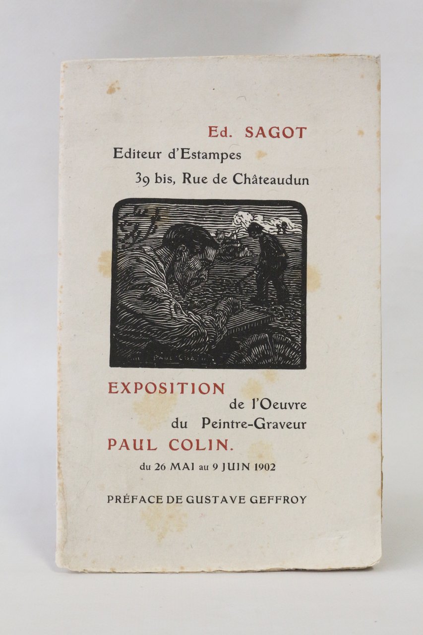 Catalogue d'exposition de l'oeuvre du peintre-graveur Paul Colin chez Edouard …