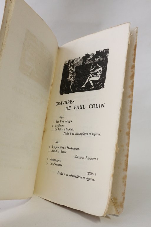 Catalogue d'exposition de l'oeuvre du peintre-graveur Paul Colin chez Edouard …