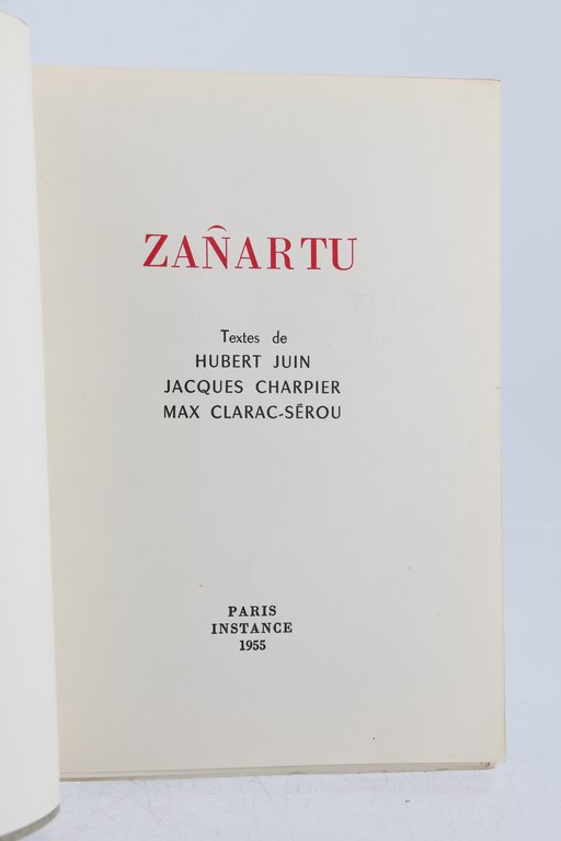 Catalogue de l'exposition des oeuvres d'Enrique Zanartu à la Galerie …